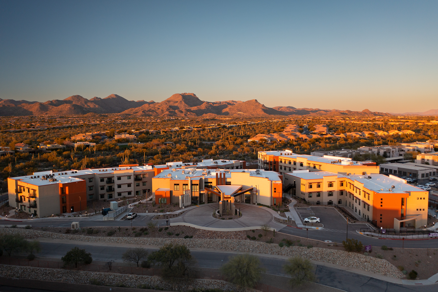 This senior living retirement community is located at 5250 West Dove Centre Road, Marana, AZ. The property offers a total of 142 units, with the finest in Independent Living, Assisted Living, and Memory Care.